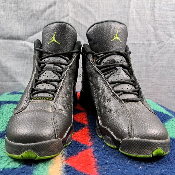 %Nike Air Jordan 13 Retro Altitude Green BG Black Size Boys 6 Y / AJ25 main image 5